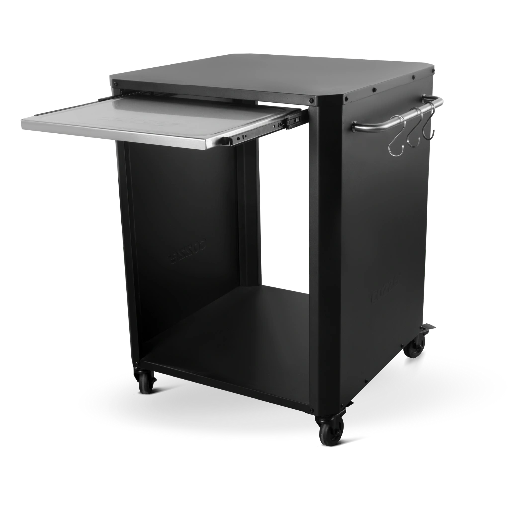 Masa de exterior COZZE pentru cuptoare de pizza - polita extensibila din otel inoxidabil [2]