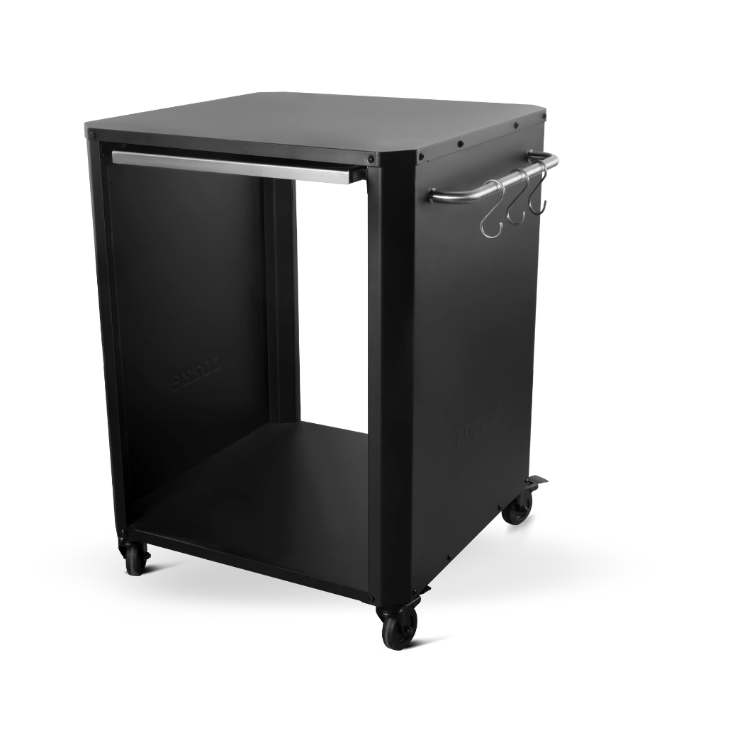 Masa de exterior COZZE pentru cuptoare de pizza - polita extensibila din otel inoxidabil [1]