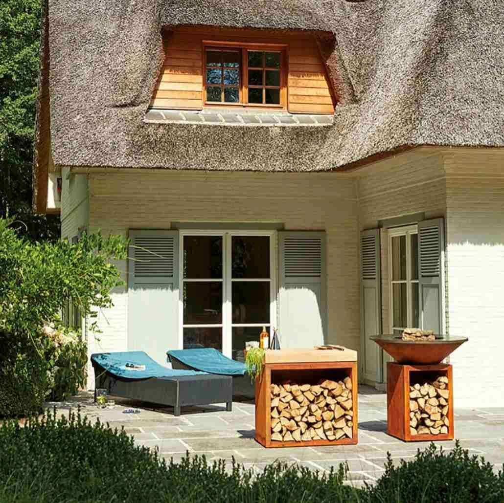 Masa de lucru OFYR corten cu depozitare [2]