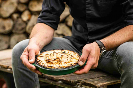 Oala rotunda din fonta emailata cu capac - Medie [1]