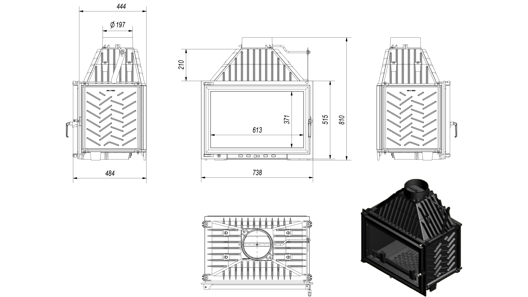 Focar din Fontă OH180: Eficiență Termică Excepțională și Eleganță Durabilă [1]