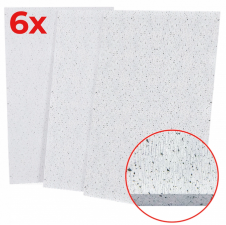 SILICAT DE CALCIU - PLĂCI PENTRU MONTAJ SEMINEU - Pachet 6x Placi Radiante pentru Transfer Termic SILCAHEAT® 600C