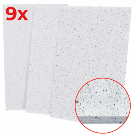 SILICAT DE CALCIU - PLĂCI PENTRU MONTAJ SEMINEU - Pachet 9x Placi Radiante pentru Transfer Termic SILCAHEAT® 600C