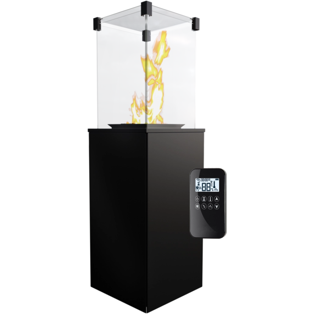 TERASĂ ȘI GRĂDINĂ - Patio Negru Automat S - Incalzitor pe gaz