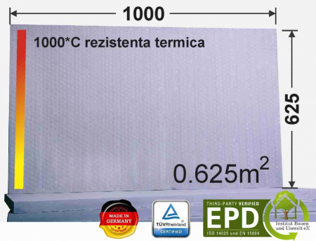 SILICAT DE CALCIU - PLĂCI PENTRU MONTAJ SEMINEU - Placi silicat de calciu profesionale - 40 mm