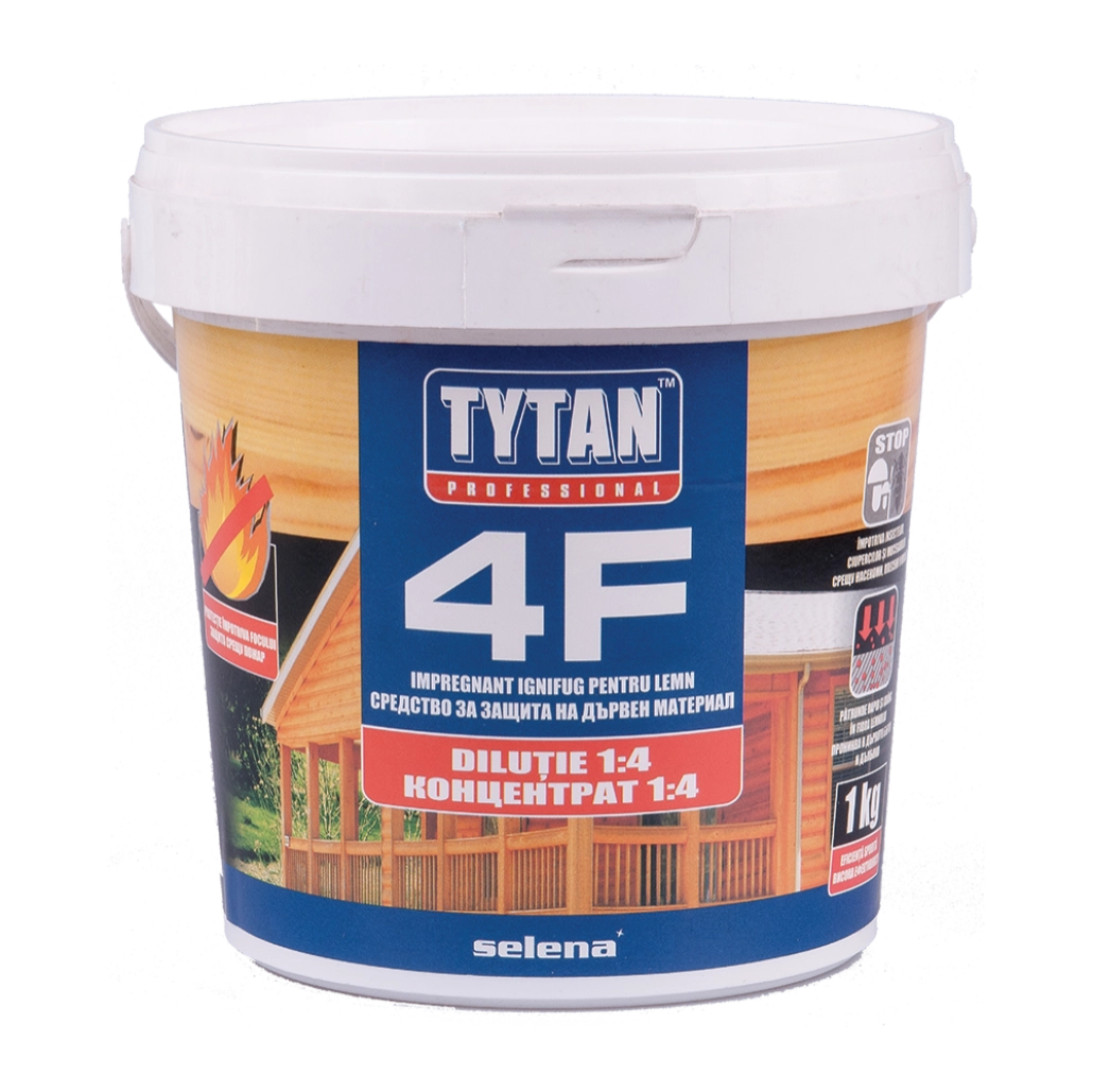 MATERIALE DE CONSTRUCȚII - Impregnant ignifug lemn Tytan - 1kg