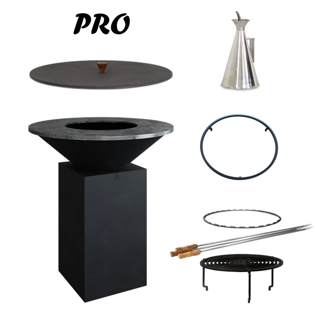 GRATARE PE LEMNE CU PLITA - Pro Pack - OFYR Negru 85 - Pe lemne