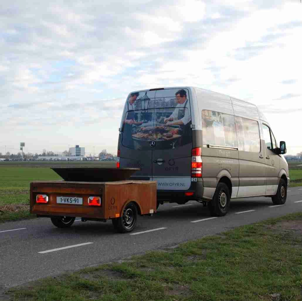 Gratar OFYR XL 150 cu REMORCA de transport [2]