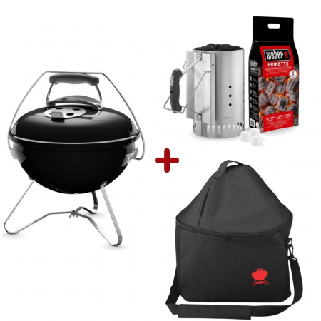 GRATARE SI CUPTOARE - Pro Pack Weber - Gratar carbuni Smokey Joe Premium - Negru