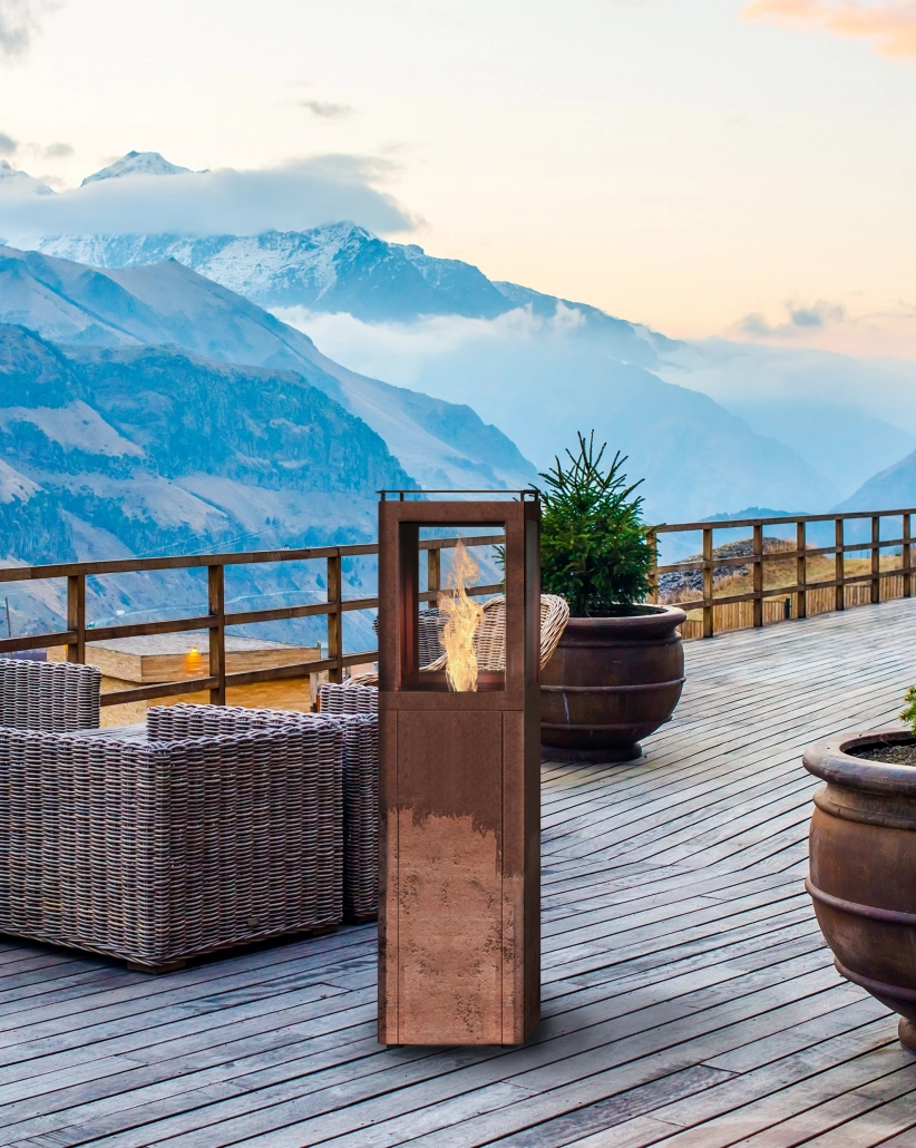 QUBE - INCALZITOR PE PELETI CORTEN [2]