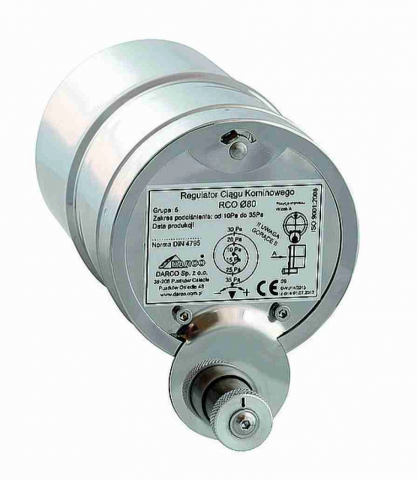 TUBULATURA EVACUARE PELETI - Regulator tiraj cos de fum RCO-80 - Peleti