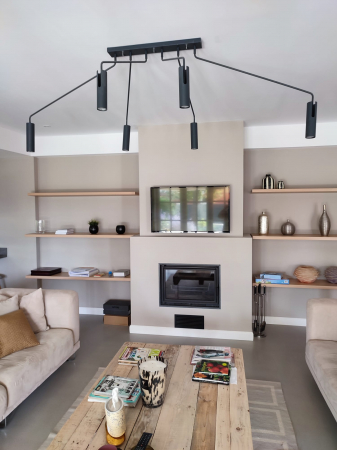 MODELE ȘEMINEE CONSTRUITE - Seminee DESIGN simplu cu rafturi - GALATI