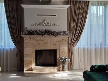 Semineu cu focar N130 sticla mare si deschidere verticala [2]