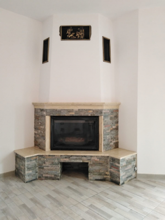 Semineu Rustic pe colt placat cu piatra BACĂU [3]