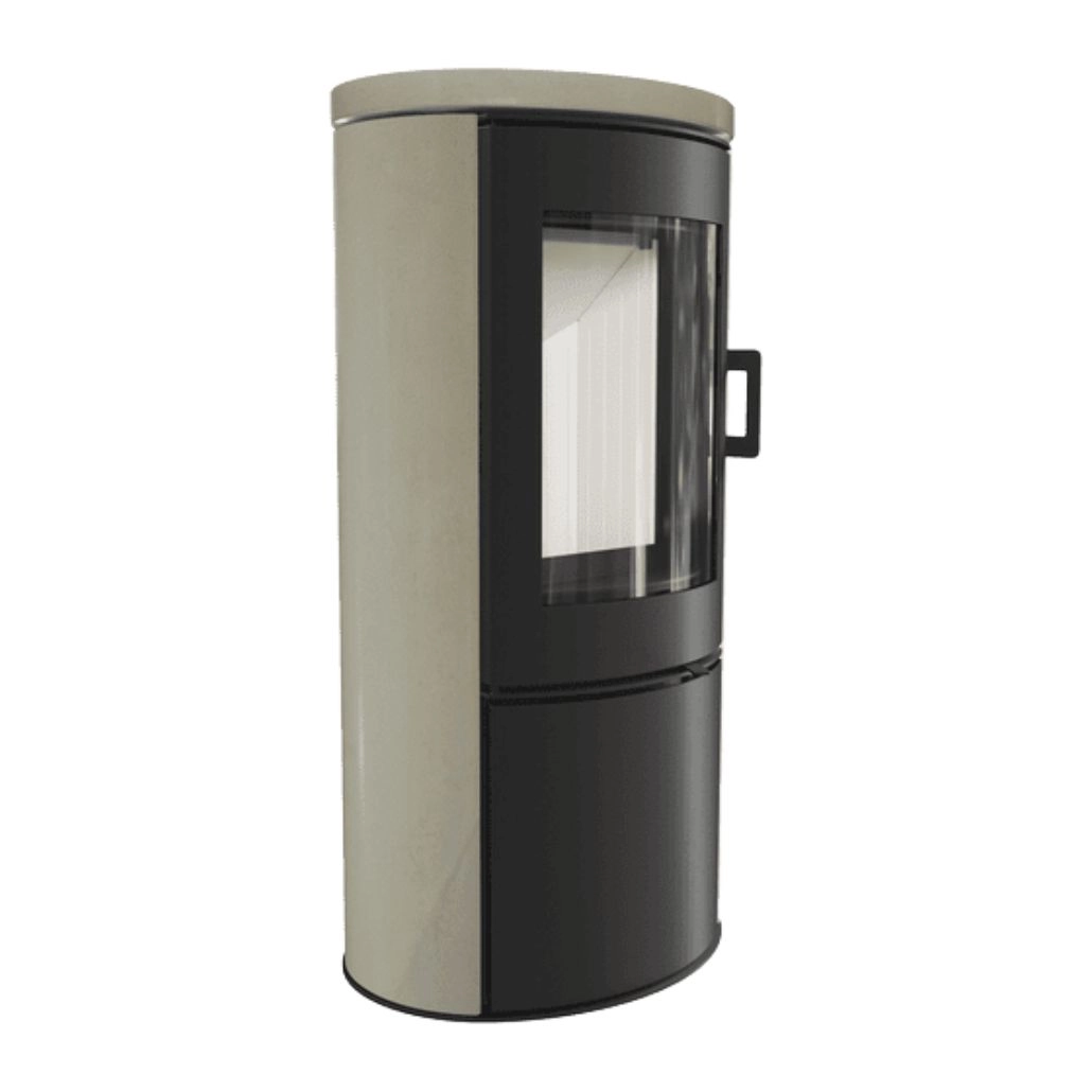 SEMINEE SI SOBE PE LEMNE - Soba AB / 5.5 kw ECO - Placi decorative crem