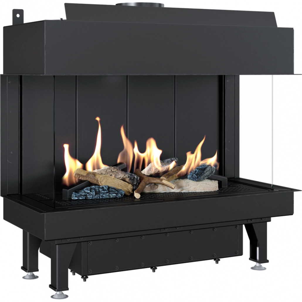 ȘEMINEE PE GAZ - L70 Sticla Stanga + Dreapta - GAZ (retea) G20 - 70cm