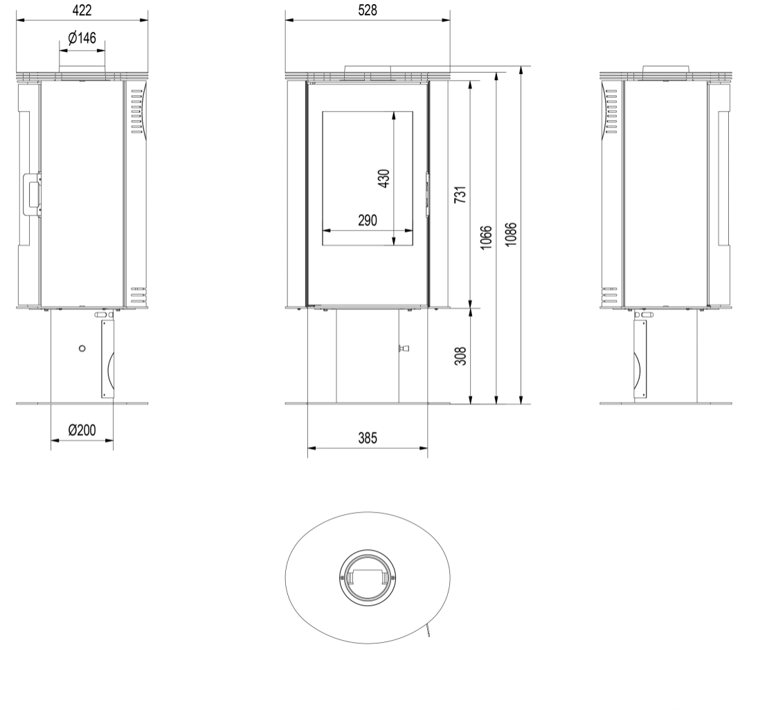 Soba AB / 8-10.5kw Supra - Cahle Crem [3]