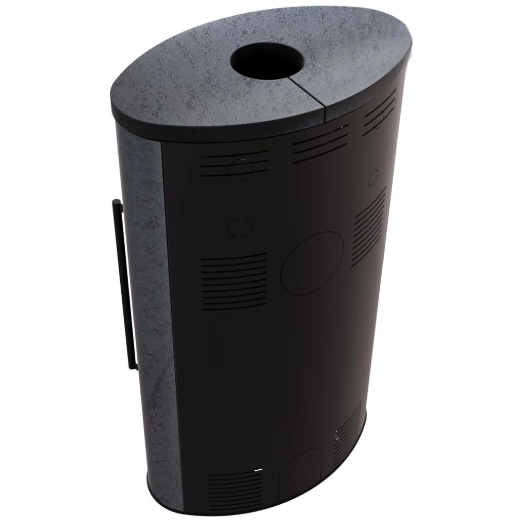 Soba Bjorn High 7kW ceramica Grafite Satin cu capac ceramic - samota neagra [2]