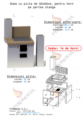 Soba cu plita de 50x50cm [3]