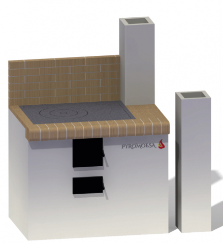 SOBE CU PLITĂ - Soba cu plita de 50x70cm