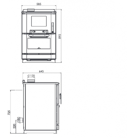 Soba de gatit din fonta Calorex 100 [2]