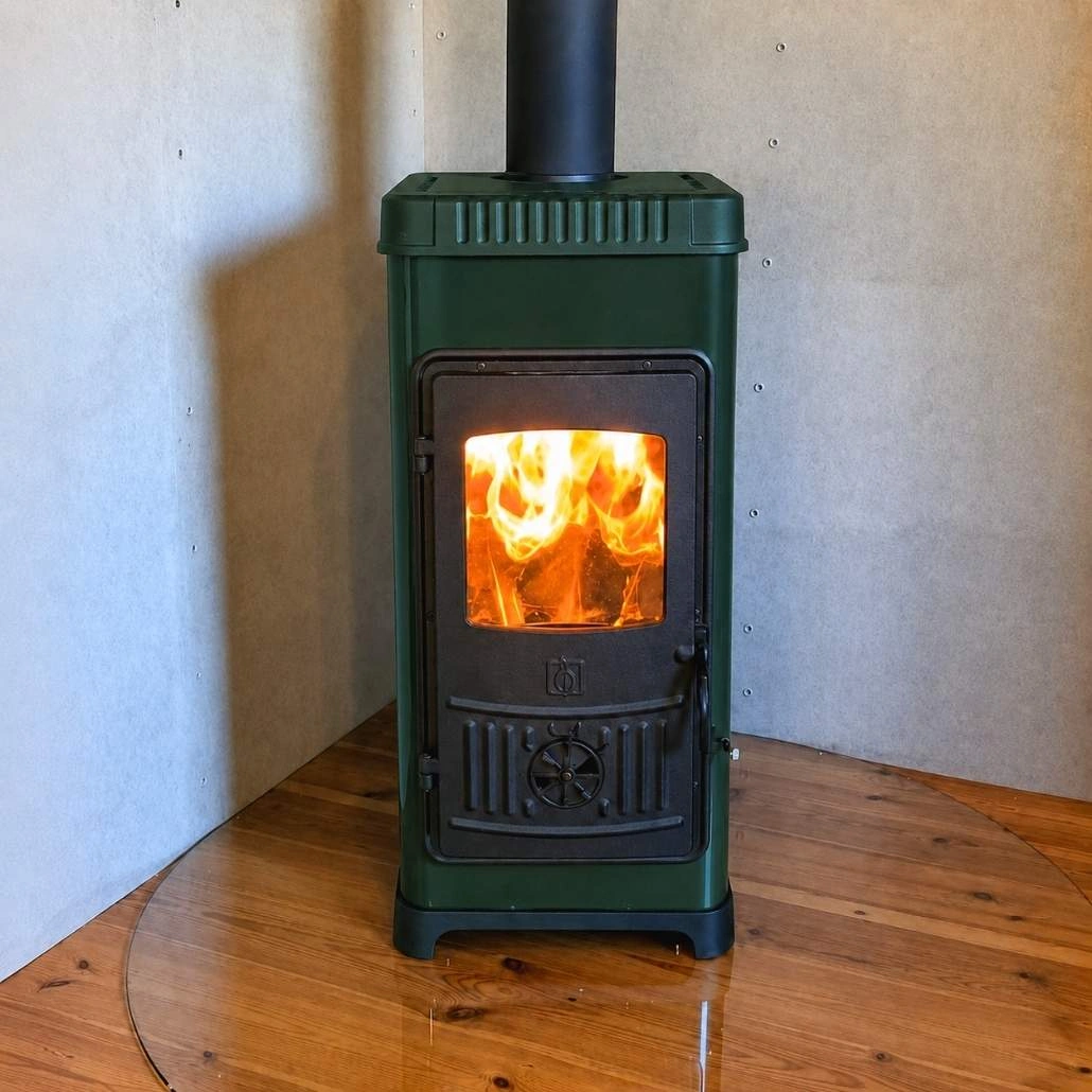 Soba de fonta + plita DONA Verde 7-9 kW, 81,9%, A+ [3]