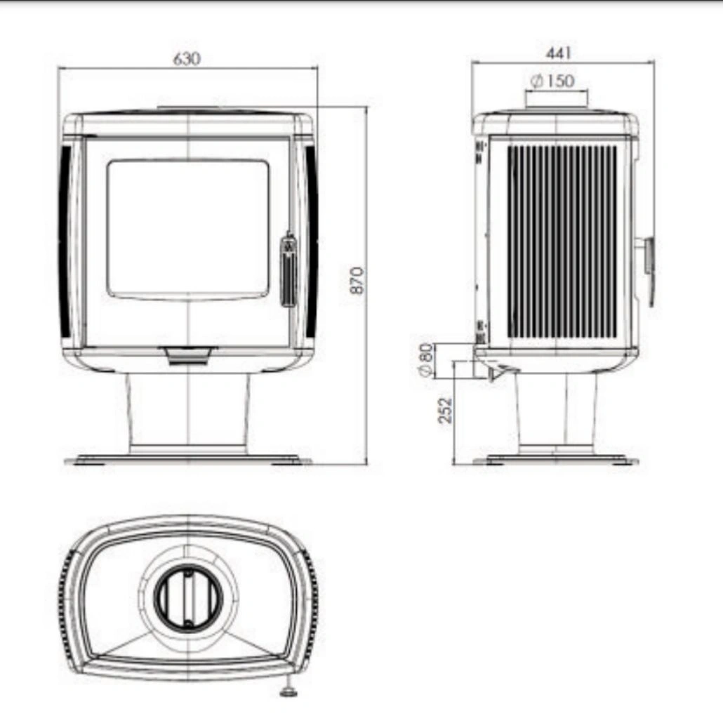 Soba de fonta ROBERTO - 8.6kW [5]