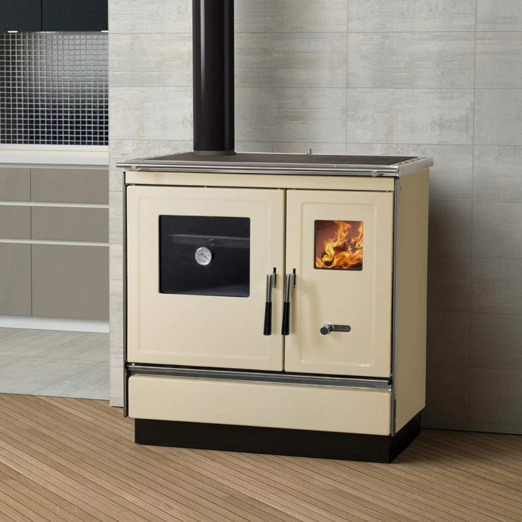 Soba de gatit pe lemne - ARES L - Crem [1]