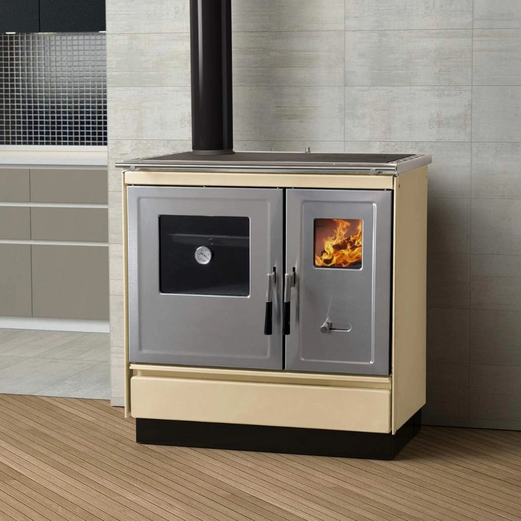 Soba de gatit pe lemne - ARES L - Crem LUX [1]