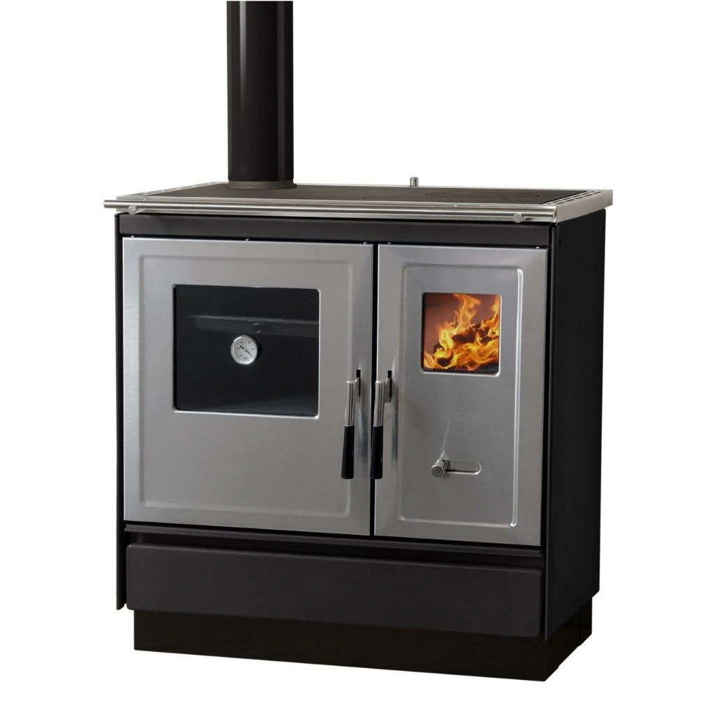 SOBE DE GĂTIT PE LEMNE - Soba de gatit pe lemne - ARES L - Negru LUX