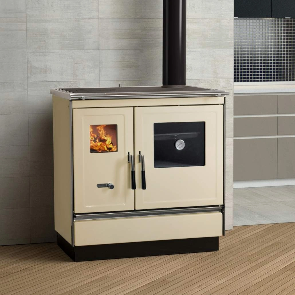 Soba de gatit pe lemne - ARES R - Crem [1]