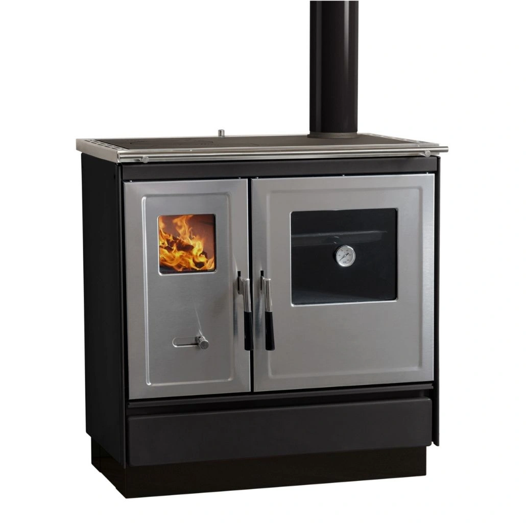 SOBE DE GĂTIT PE LEMNE - Soba de gatit pe lemne - ARES R - Negru LUX