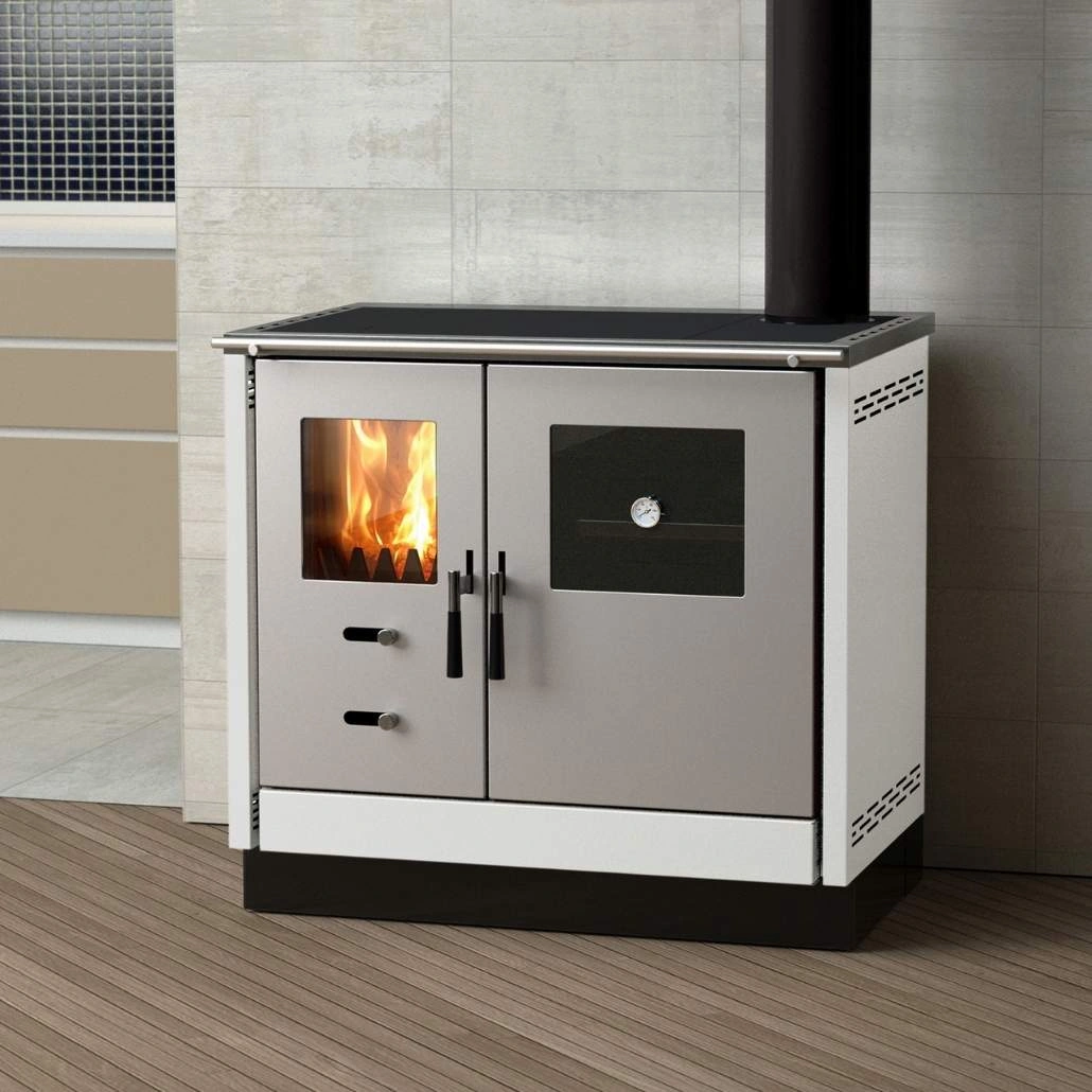 Soba de gatit pe lemne - AS II R - Alb [1]