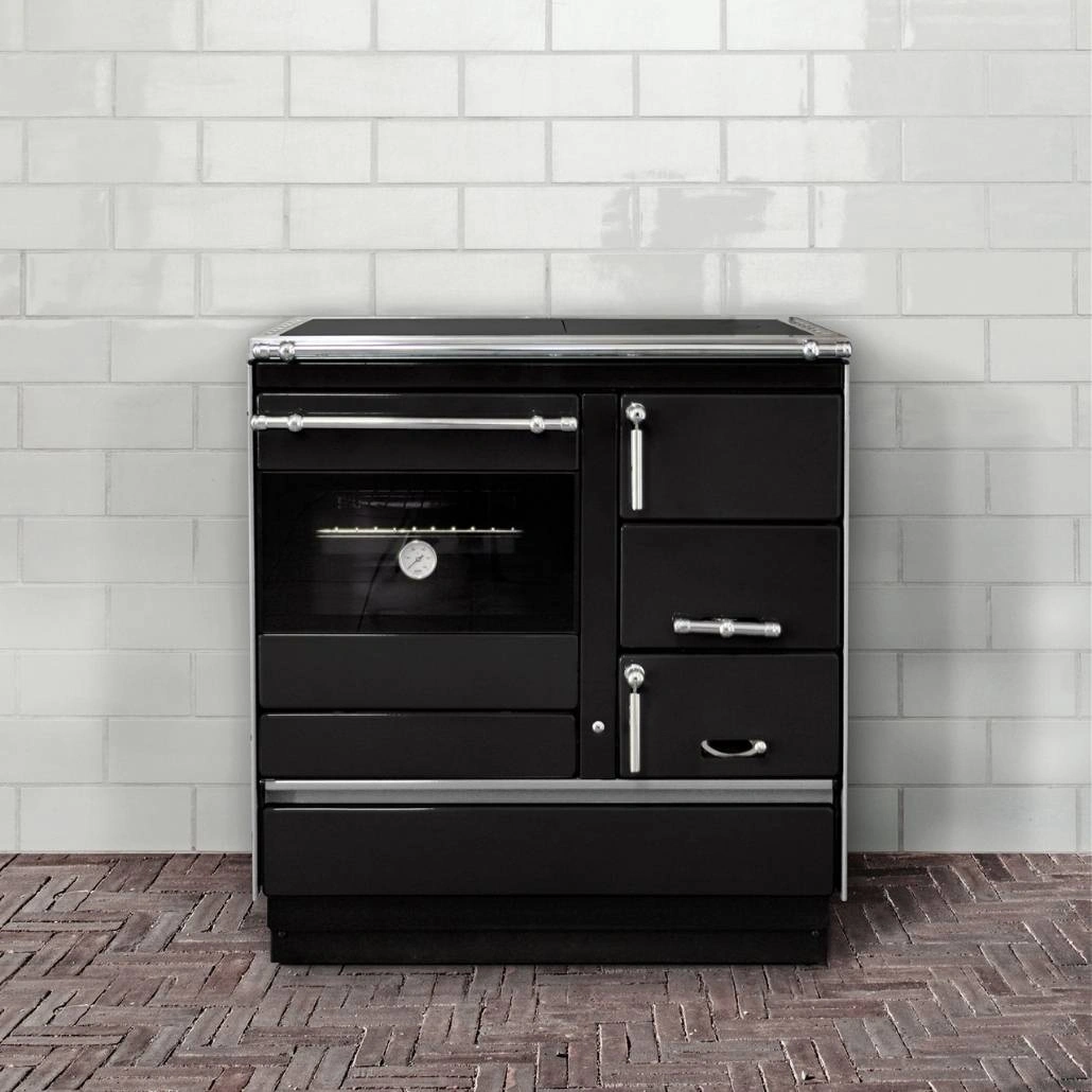 Soba de gatit pe lemne - KING L - Negru [1]