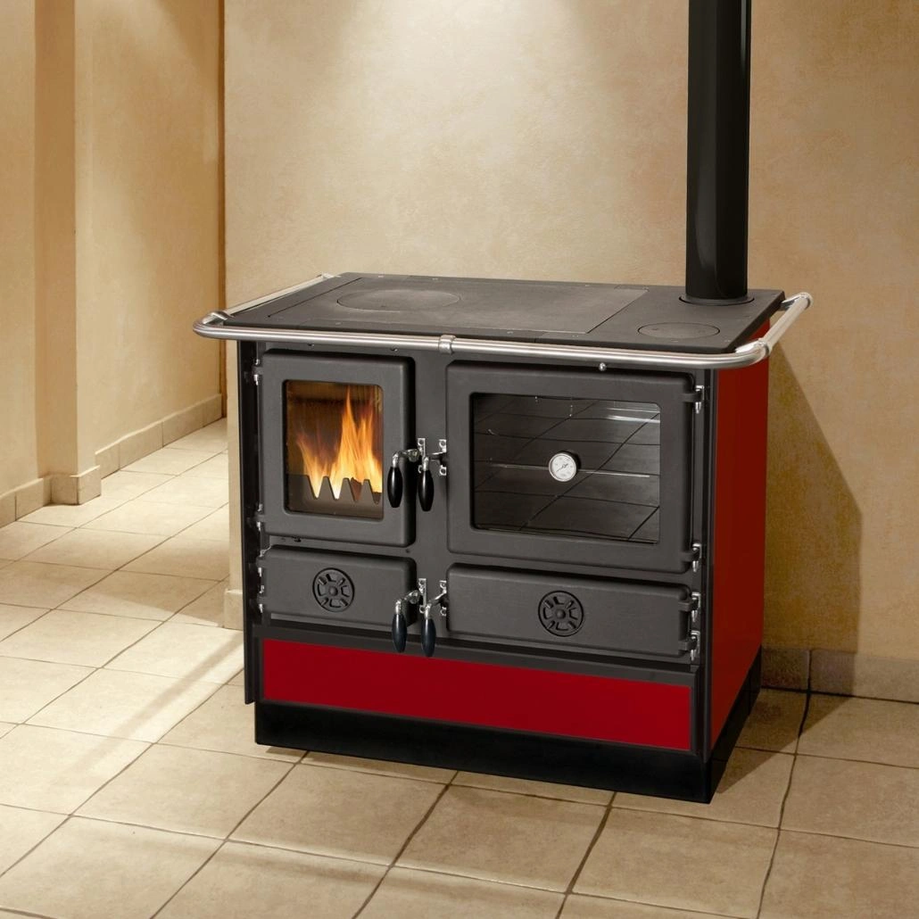 Soba de gatit pe lemne - MAGNUM II 4D R - Rosu [1]