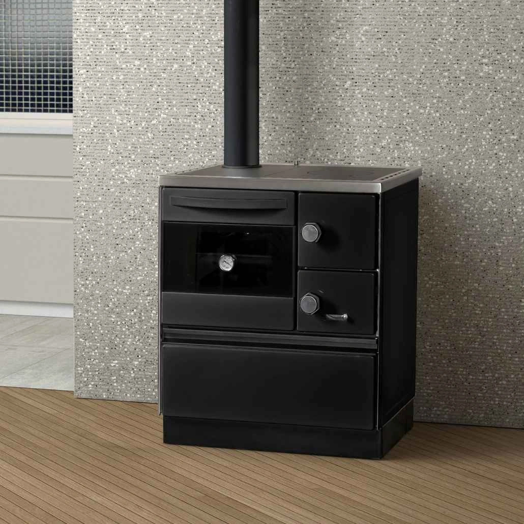 Soba de gatit pe lemne - ROYAL 720 2.0 L - Negru [1]