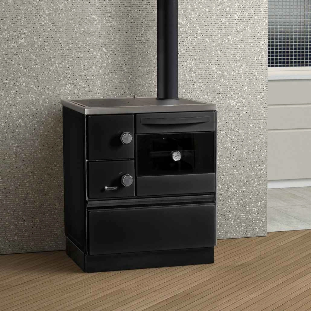 Soba de gatit pe lemne - ROYAL 720 2.0 R - Negru [1]