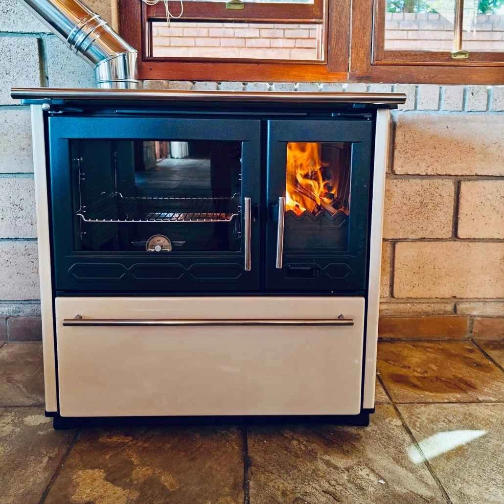 Soba de gatit PLAMEN 850 Alb - 8kW - racord stanga [5]