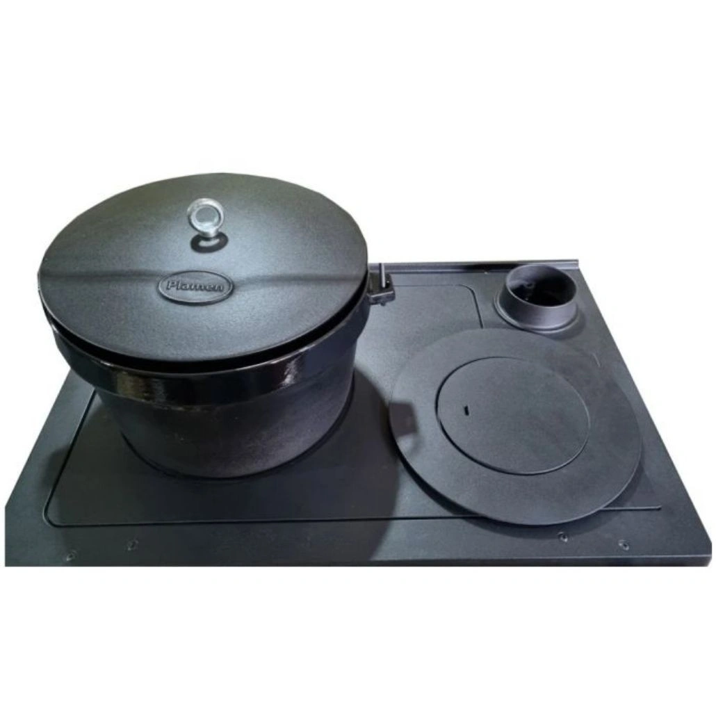 Soba de gatit PLAMEN 850 Rosu - 8kW - racord dreapta [4]