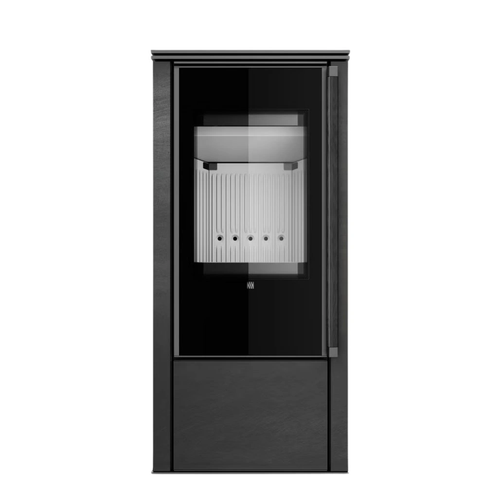 Soba din otel cu finisaj quartz - Nisipiu - maner lemn negru - Copie [3]