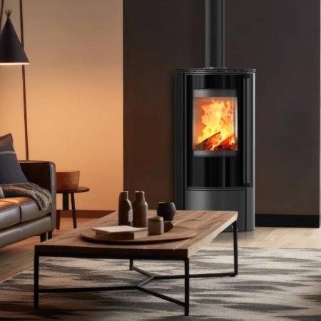 Soba Erik 5.5kW - maner lemn [4]