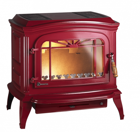 SEMINEE SI SOBE PE LEMNE - Soba fonta Bradford 9kW - Rosu