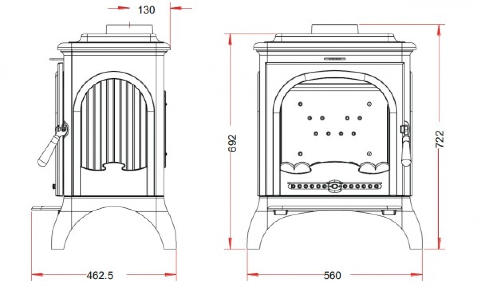 Soba fonta Seville 2 - Antracit [1]