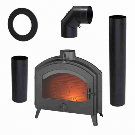 SEMINEE SI SOBE PE LEMNE - SOBA FONTA STIMO 7-10.5KW + PIESE RACORDARE