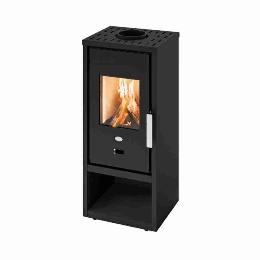 SEMINEE SI SOBE PE LEMNE - Soba Gilda 5-6kw - Nero