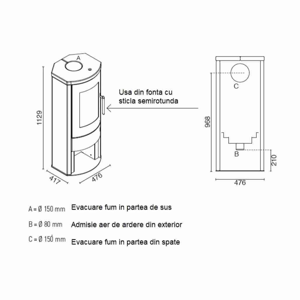 Soba Ginevra 8-9.5kw Piatra - Etansa [6]