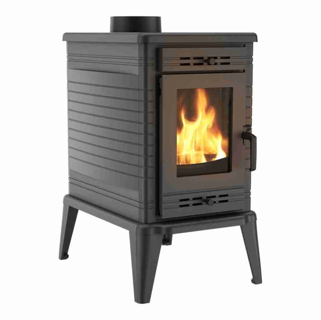 SOBE DE GĂTIT PE LEMNE - Soba K10 / 10-13kw cu Ventilator Turbo