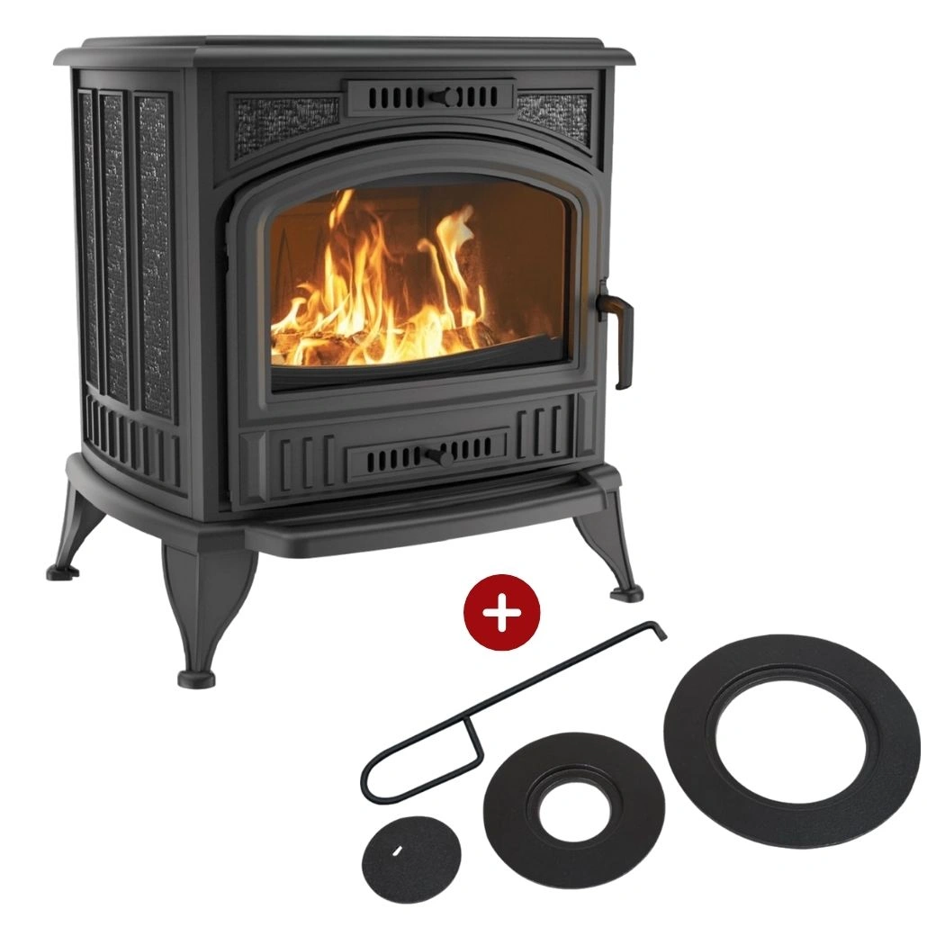 SOBE DE GĂTIT PE LEMNE - Soba K6 / 8-11kw cu Plite