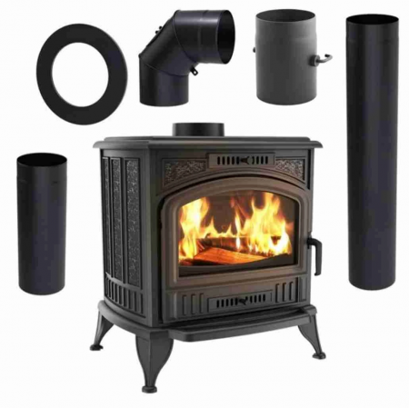 SEMINEE SI SOBE PE LEMNE - SOBA K6 / 8-11KW + PIESE RACORDARE PRO