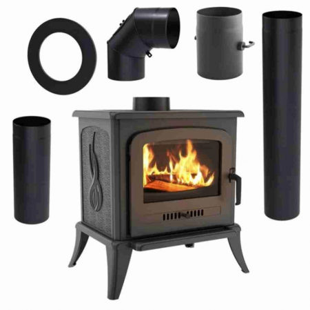 SEMINEE SI SOBE PE LEMNE - SOBA K7 / 5-8KW + PIESE RACORDARE PRO